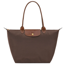 Load image into Gallery viewer, Mocja colored Le Pliage Original shoulder bag with leather accents and gold hardware
