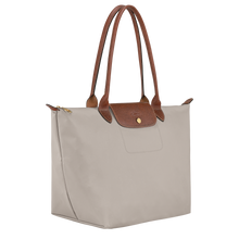 Load image into Gallery viewer, Longchamp Le Pliage Original Large Shoulder Tote Bag - Pebble side view showing width 
