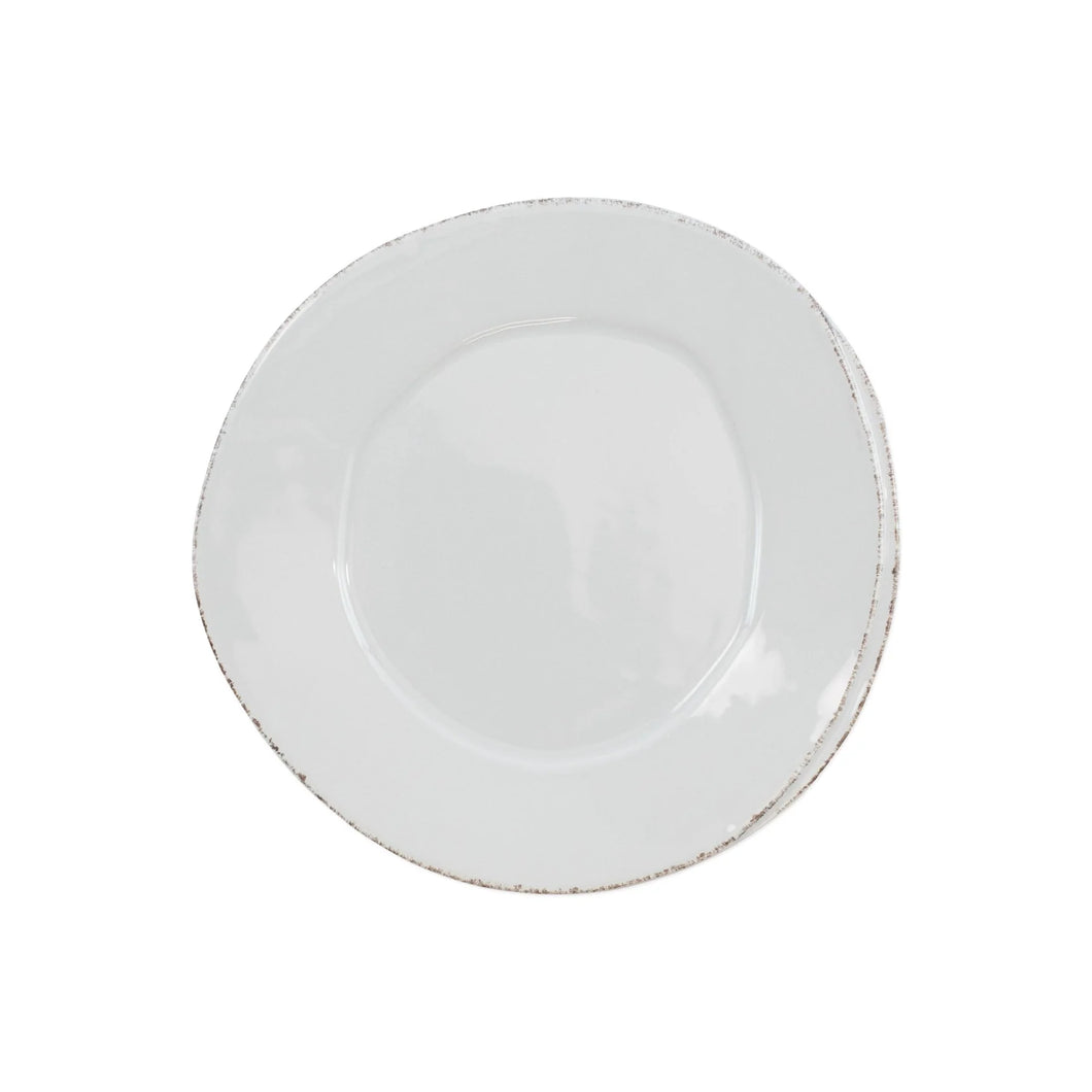 Vietri Lastra Salad Plate - Light Gray