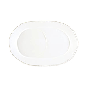 Vietri Lastra Oval Tray - White