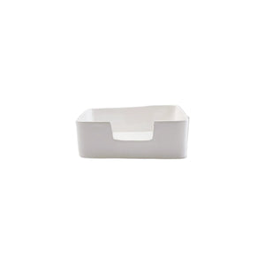 Vietri Lastra White Dinner Napkin Holder - White