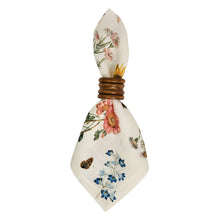 Load image into Gallery viewer, Juliska Floral Garden Napkin in wood napkin ring
