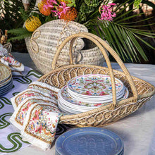 Load image into Gallery viewer, Juliska Sofia Napkin in a stack in a basket 
