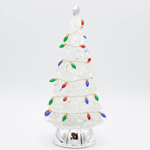 Load image into Gallery viewer, LED Lighted Swirl Christmas Tree with Colorful Bulbs
