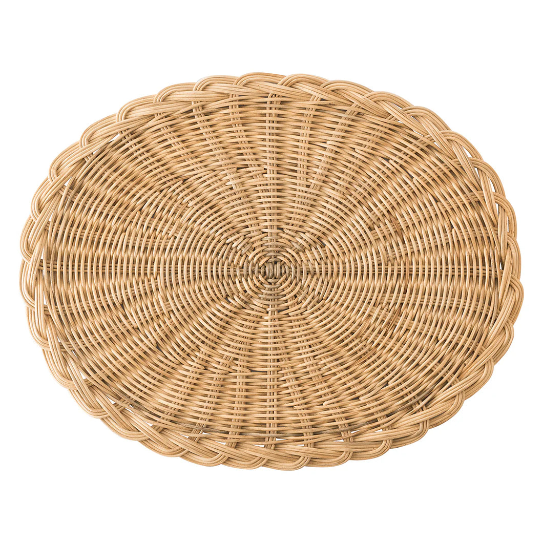 Juliska Oval Placemat Braided Basket Natural - FINAL SALE