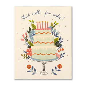 This Calls for Cake Birthday Card