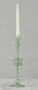 etuHOME Large Glass Candlestick Pair