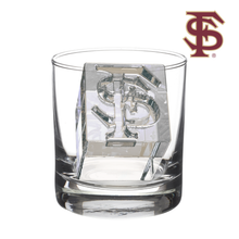 Load image into Gallery viewer, Ice with the FS Florida State logo in a glass
