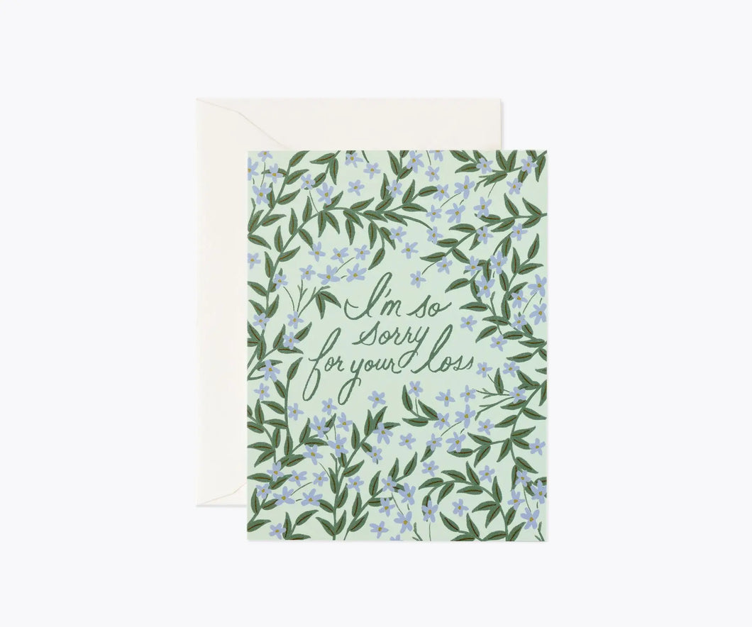 Rifle Paper Laurel Sympathy Card