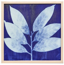 Load image into Gallery viewer, Cyanotype Botanicals Hand Painted Ceramic Wall Art
