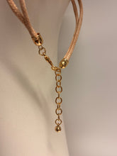 Load image into Gallery viewer, Long Orange Resin Chain Link &amp; Rope Necklace

