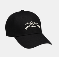 Black Longchamp Baseball Cap/Hat with white Longchamp logo