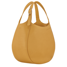 Load image into Gallery viewer, Longchamp Le Foulonné Leather Handbag - Small - Nutmeg showign two handles
