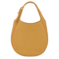 Longchamp Le Foulonné Leather Handbag - Small - Nutmeg