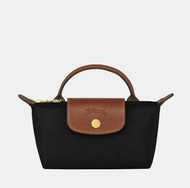 Longchamp Le Pliage Original Pouch w/ Handle in the color Black