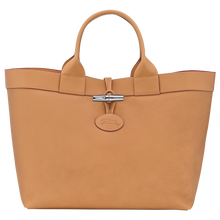 Load image into Gallery viewer, Longchamp Le Roseau Leather Tote Bag - Large - Vegetal 
