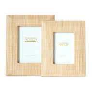 two Natural Grass Photo Frames