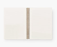 Load image into Gallery viewer, Open Spiral Notebook with lines
