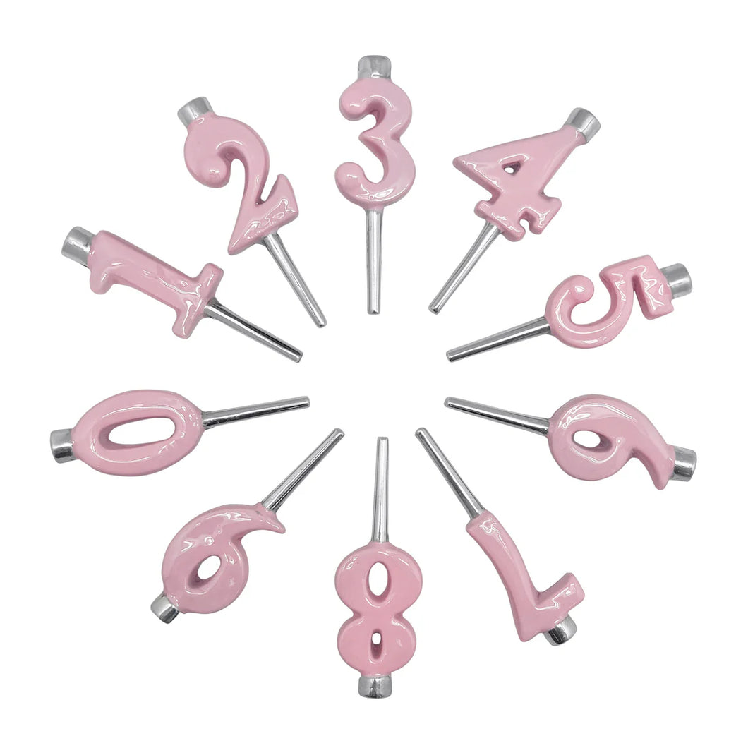Mariposa Colorful Candle Number Holder Set