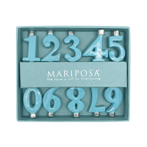 Mariposa Colorful Candle Number Holder Set