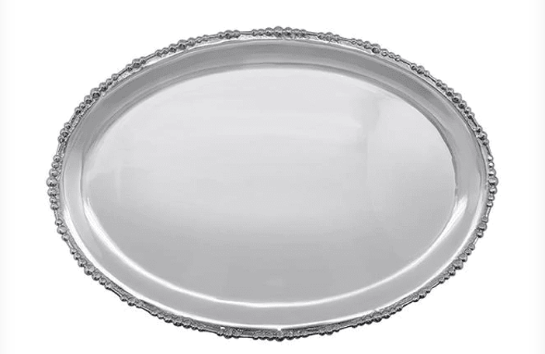 Mariposa Pearl Drop Oval Platter