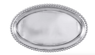 Mariposa Pearled Large Oval Platter