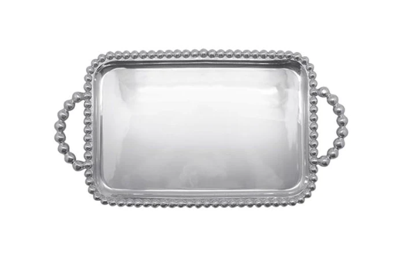 Mariposa Pearled Medium Service Tray