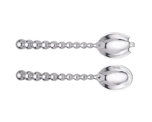 Mariposa Pearled Salad Servers - 11”