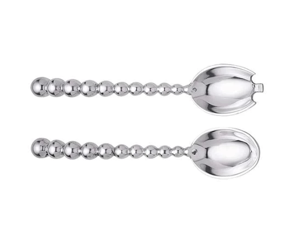 Mariposa Pearled Salad Servers - 11”