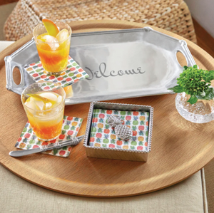 Mariposa Tropical Pineapple Cocktail Napkin Box