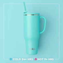 Load image into Gallery viewer, Graphic of Mega Mug 40oz with text that reads Cold 24+ hours Hot 9+ hours
