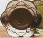 Casafina Meridian Decor Style Salad/Dessert Plate - Bronze - FINAL SALE