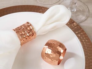 Moscow Mule Ribbed Napkin Ring - Copper Set of 2