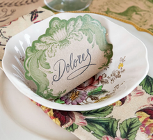 Load image into Gallery viewer, Moss Fable Toile Place Card
