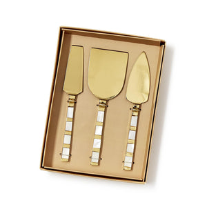 Mother of Pearl Cheese Knives - Set of 3