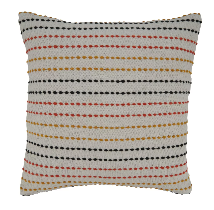 Multi Stripe Woven Pillow - 20x20