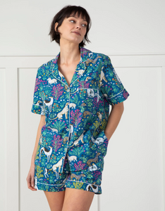 Must Love Dogs - PJ Short Set - Indigo