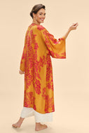 Powder Mustard Tapestry Kimono Gown