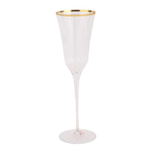Load image into Gallery viewer, Vietri Natalia Gold Champagne Glass

