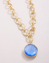 Load image into Gallery viewer, Spartina 449 Naia Chunky Necklace 20&quot; Optic Blue
