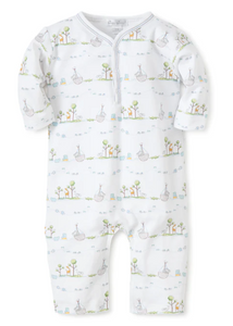 Kissy Kissy Noah's Print Playsuit - Light Blue