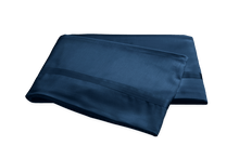 Load image into Gallery viewer, Matouk Nocturne Flat Sheet in navy blue
