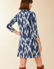 Load image into Gallery viewer, Spartina 449 Nora Half-Zip Dress Kalalanta Ikat Dot
