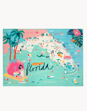 Load image into Gallery viewer, fill Spartina 449 Greetings From Quilted Throw Florida 
