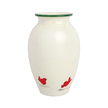 Load image into Gallery viewer, Vietri Old St. Nick Vase back of the vase with two birds
