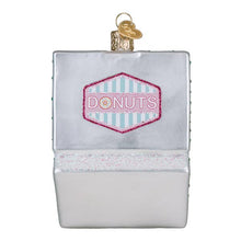 Load image into Gallery viewer, back view of the Old World Christmas Box Of Donuts Ornament
