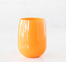 Load image into Gallery viewer, Orange Stemless Wine Symglass
