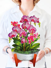 Load image into Gallery viewer, Orchid Oasis Pop-Up Greeting Card
