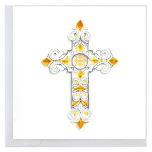 Ornate Cross Quilled Card