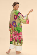 Powder Oversized Botanicals Kimono Gown Slate